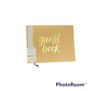 NEW! Guest Book cream 60 blank pages party wedding shower air bnb cottage